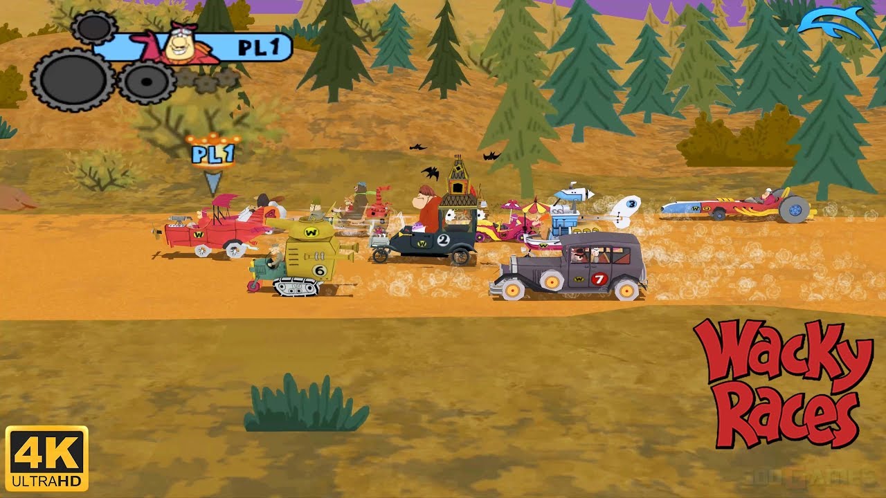 Wacky Races: Crash & Dash — геймплей Wii 4k 2160p (DOLPHIN)
