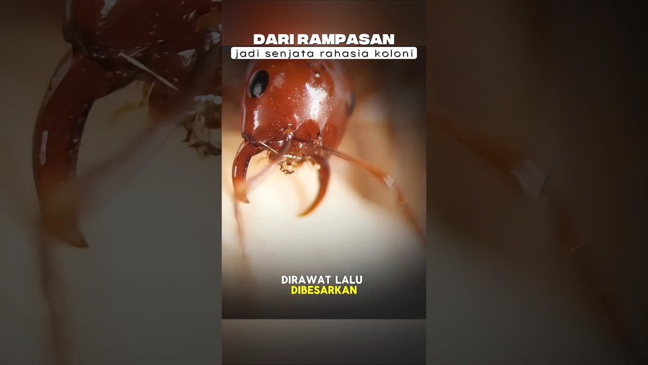 semut ini jadikan hasil rampasan sebagain senjata dan pekerja nya