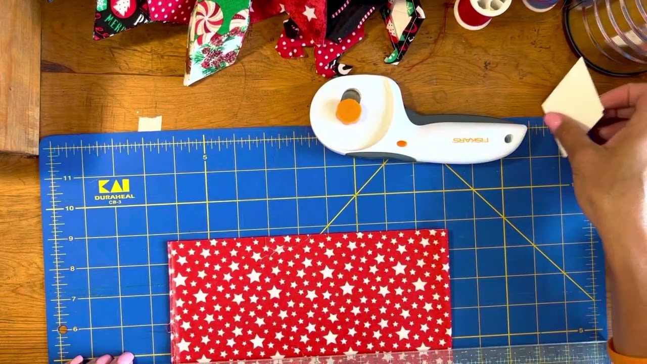 Cutting Fat Quarters and Jelly Roll Strips for Diamonds | English Paper Piecing