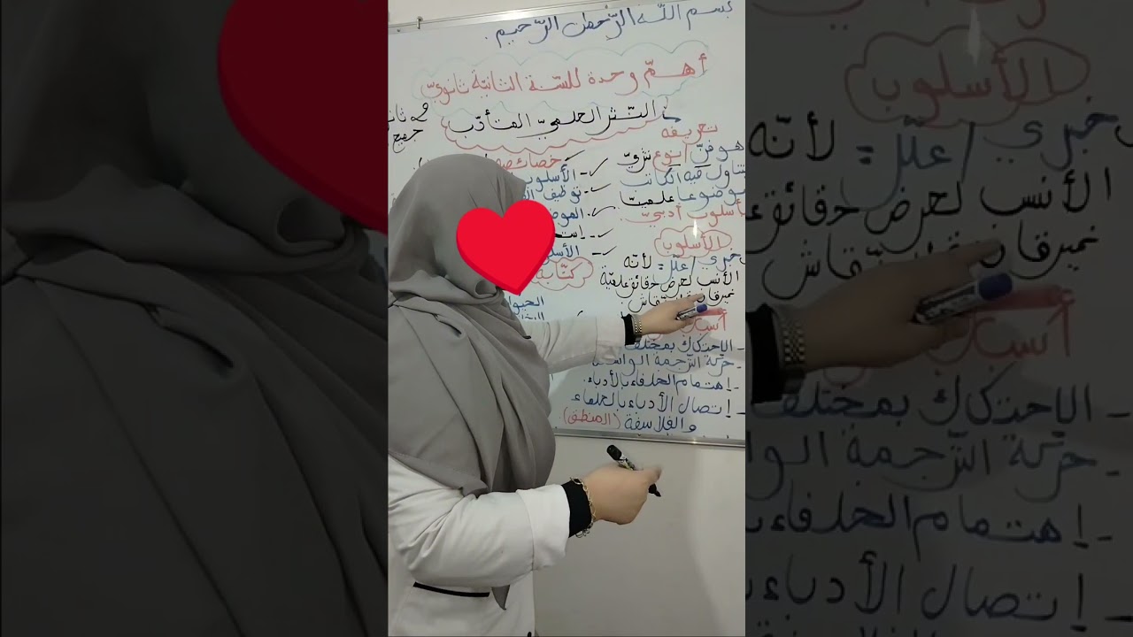 ##الثانية ثانوي الفصل 2 أهم وحدة ##النثر العلمي المتأدب باختصااااااار ♥️😉
