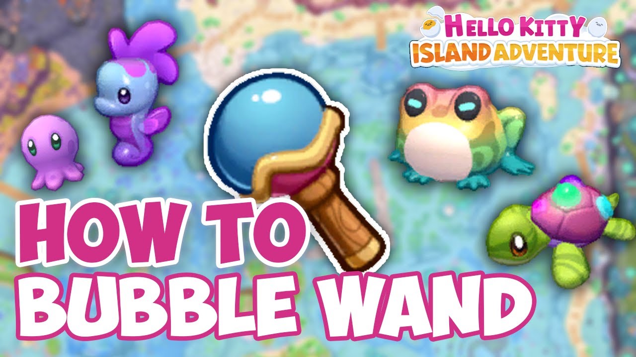 How to get the bubble wand and catch UNDERWATER critters? Hello Kitty Island Adventure