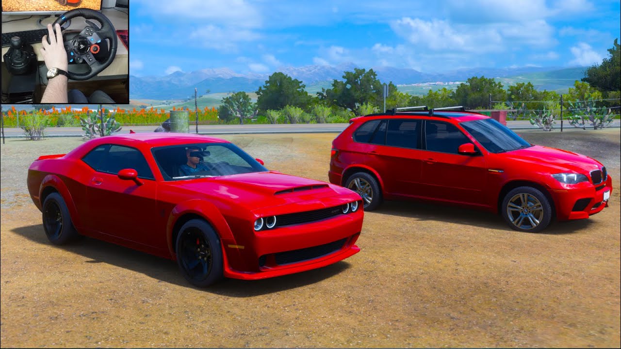 Dodge challenger SRT demon (2014) | On-Roading | Forza Horizon 5 | Logitech g29 Gameplay | Enjoy