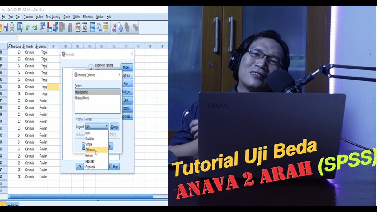 Analisa Data Untuk Penelitian Eksperimen (Uji Perbedaan Rata-rata Anava 2 Arah/ Two Way Anova)