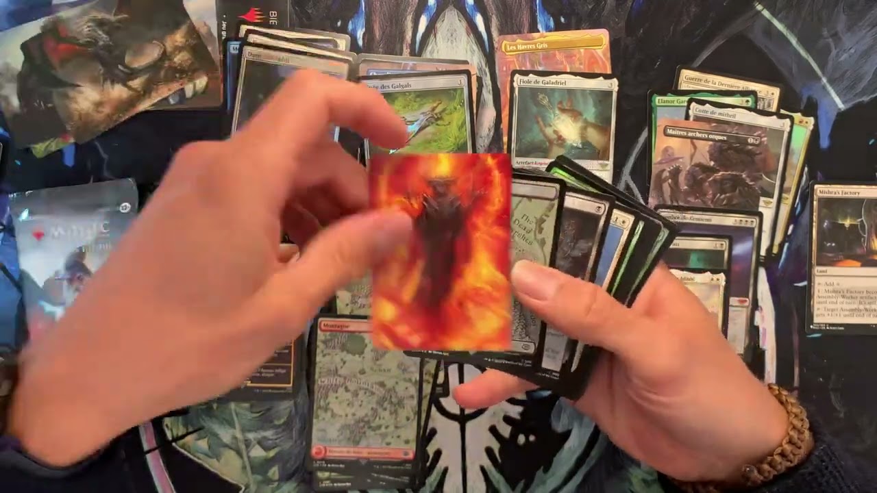 OUVERTURE: 10 boosters d’extension Magic du Seigneur des Anneaux ! 🔅🍖 #MTG …un TRÈS BEAU booster 2