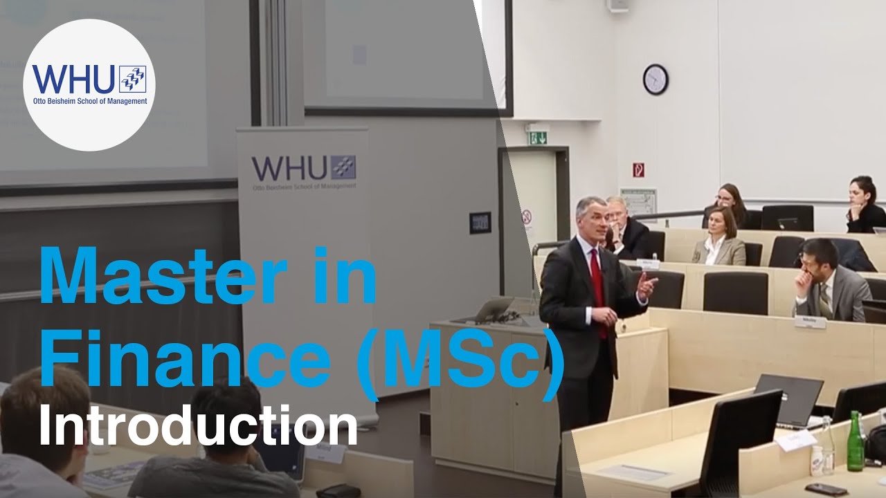 Master in Finance (MSc) Introduction