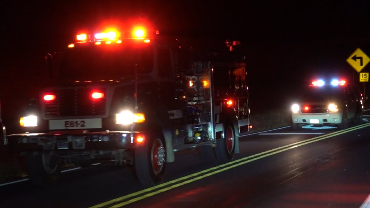 Union Fire Company of Hamburg Engine 61-2 Central Berks Fire company Tanker 38 & Brush 38 Responding