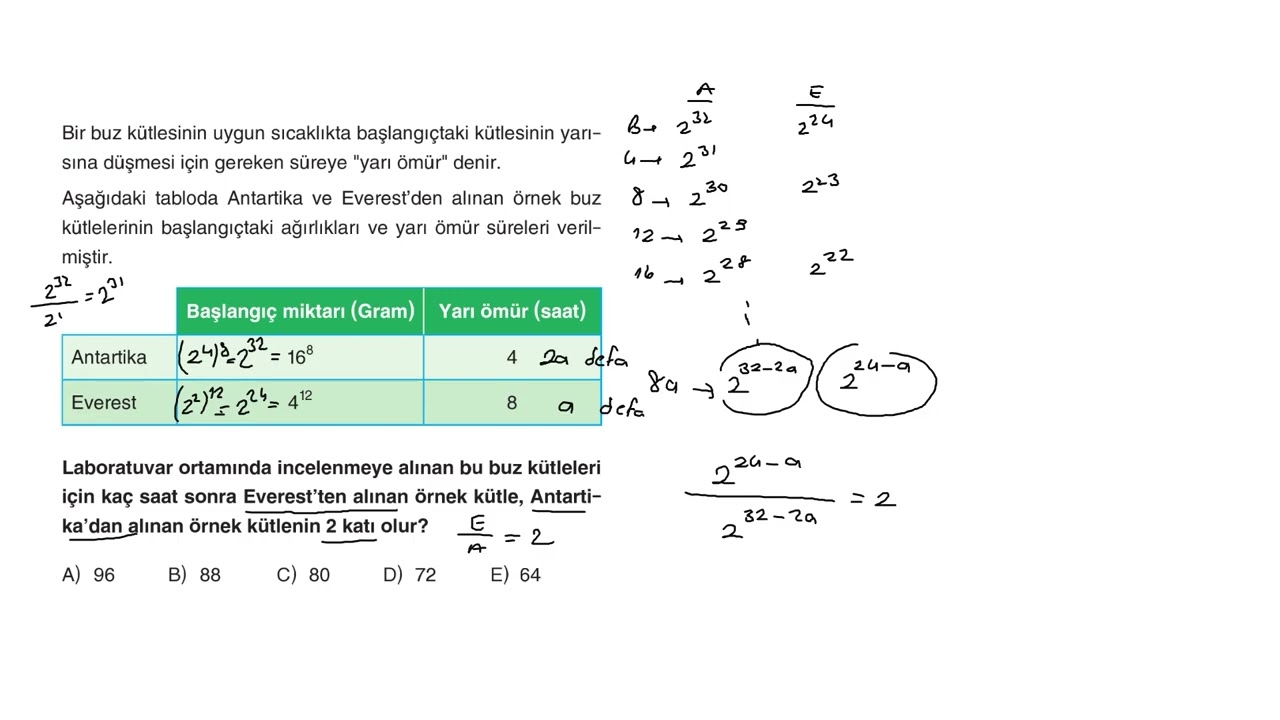 Üslü Sayılar Test 8