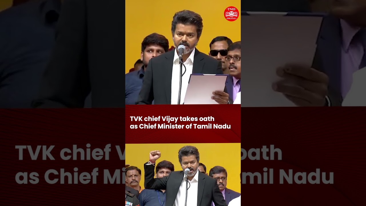 I, Joseph Vijay C, take oath as Chief Minister of Tamil Nadu: TVK leader Vijay takes oath