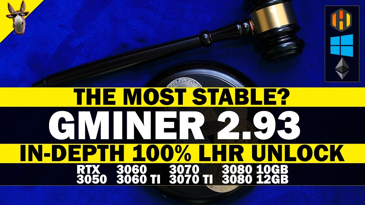 IN-DEPTH GMINER 2.93 100% LHR UNLOCK HiveOS and Windows 10 RTX 3050 3060 3060 TI 3070 3070 TI 3080