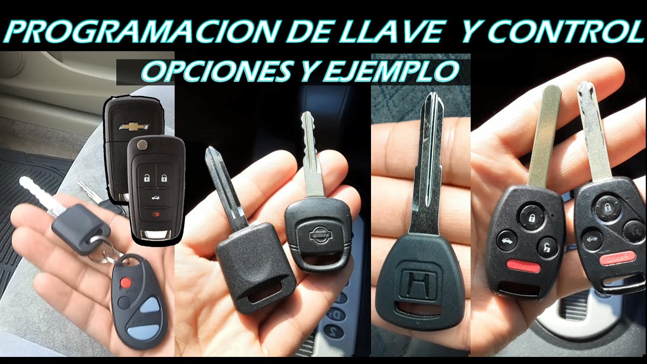 Opciones para Programar llaves con Chip y Controles (mas ejemplo de programacion en Nissan)