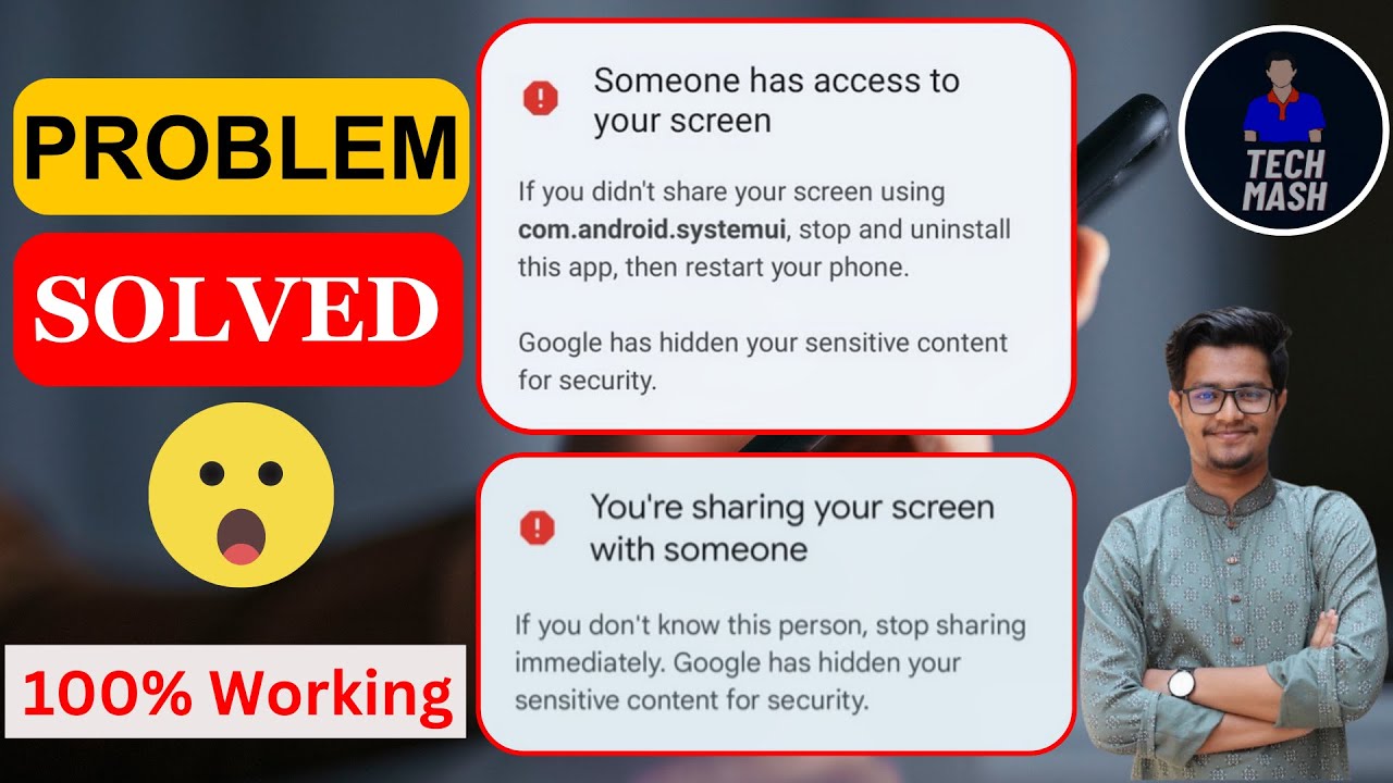 Fix Someone Has Access to Your Screen | You're Sharing Your Screen With Someone