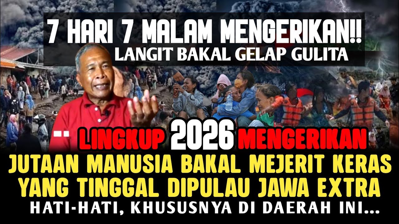 Gawat!! Tertulis Jelas Salam Serat JAYABAYA, Pantas Cuaca Extrime Terus-terusan Gempur Pulau Jawa