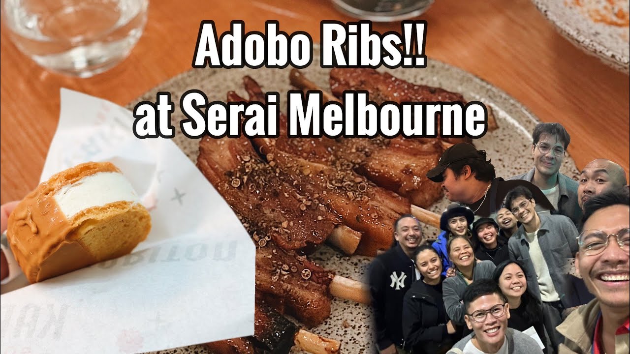 We met Erwan Heussaff! Serai a Must try Filipino restaurant in Melbourne. Melbourne Road Trip