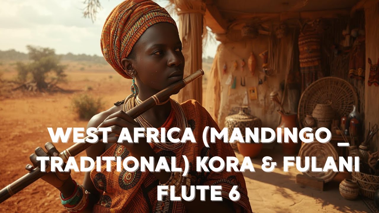 KORA - West Africa (Mandingo _ Traditional) kora & Fulani flute 6