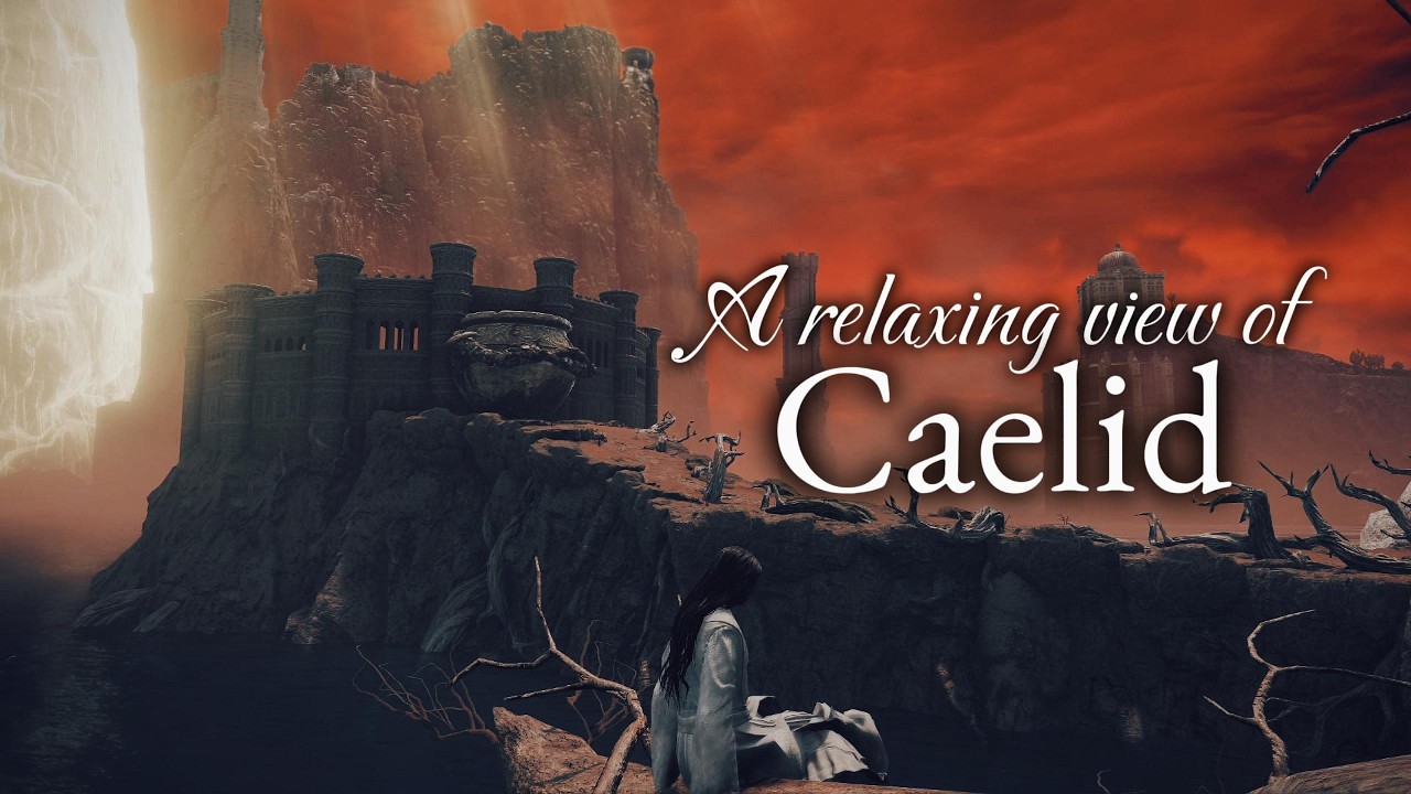 Elden Ring - Caelid | Cliffs of the Scarlet Lands Ambience & Music (1H40M)
