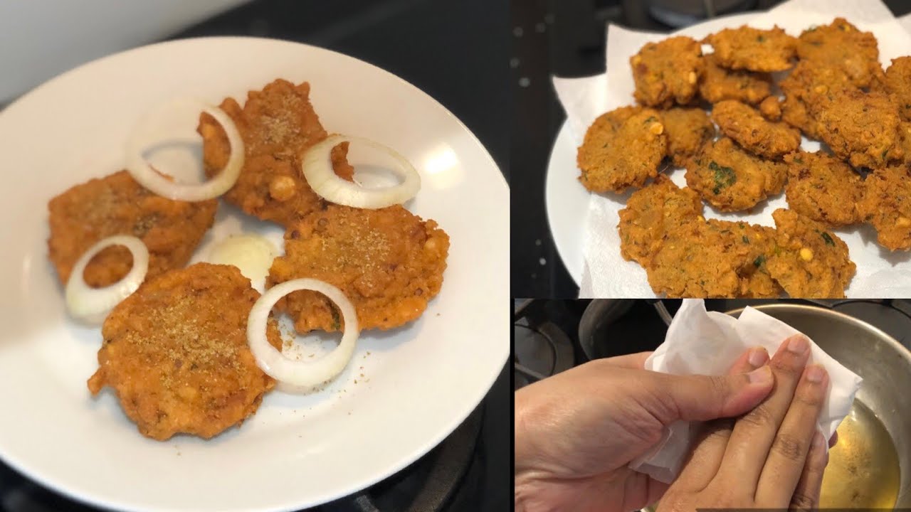 Easy Masala Vada  Recipe | Street Style Dal Vada | Crispy Paruppu Vadai