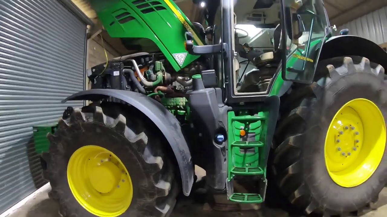John Deere 6215R Техническое обслуживание/обход