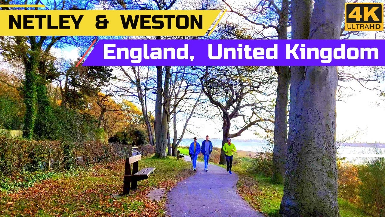 England : [4K] Walk | Netley | Weston | City's Outskirts | England