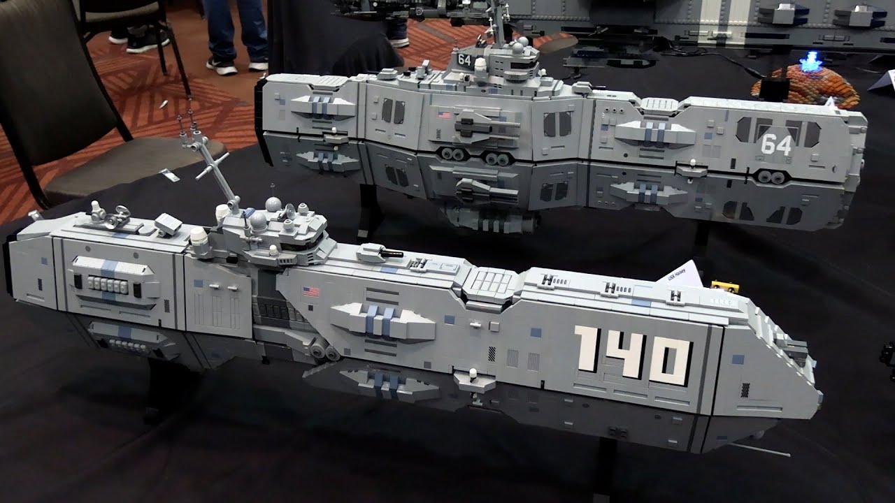 Futuristic LEGO Navy Spaceships