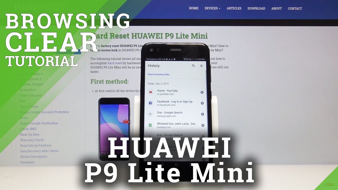 How to Clear Browser in Huawei P9 Lite Mini - Wipe Browsing History