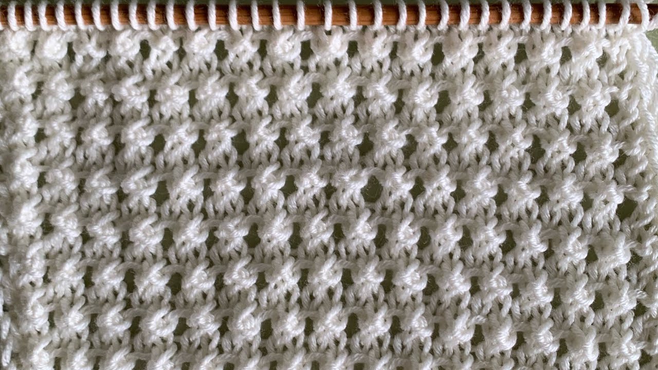Punto ai ferri facile,adatto a stole,canotte,sciarpe,copertine bebè. Solo diritto e rovescio☀️n 43