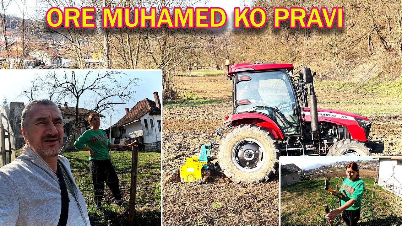 Muhamed nam ore sa novim traktorom,priprema za sijanje,samo kiše da ne bude