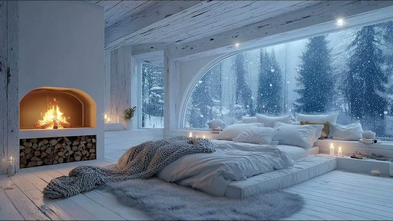 Relaxing Piano & Fire Sounds for Anxiety 🎹 Gentle Mix for Healing & Mental Health 🌿