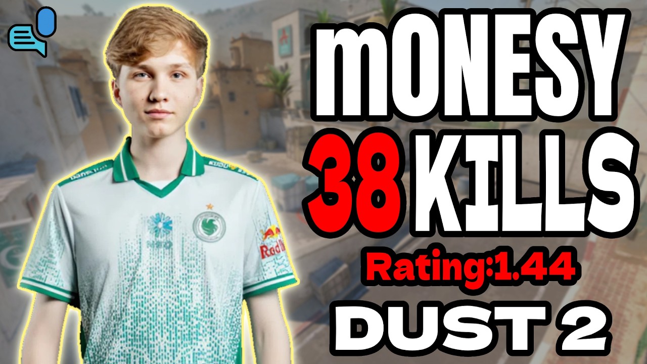 m0NESY 38 KILLS | Rating 1.44 | +VOICE | dust2 | Apr 1, 2026