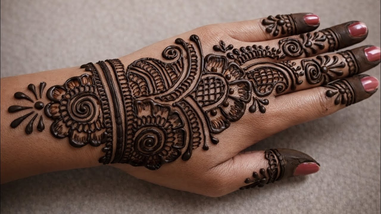Easy & Stylish Back Hand Mehndi | New Mehndi Design