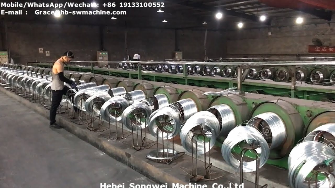 Producción de alambre electrogalvanizado, alambre de unión/Electro galvanized wire production line