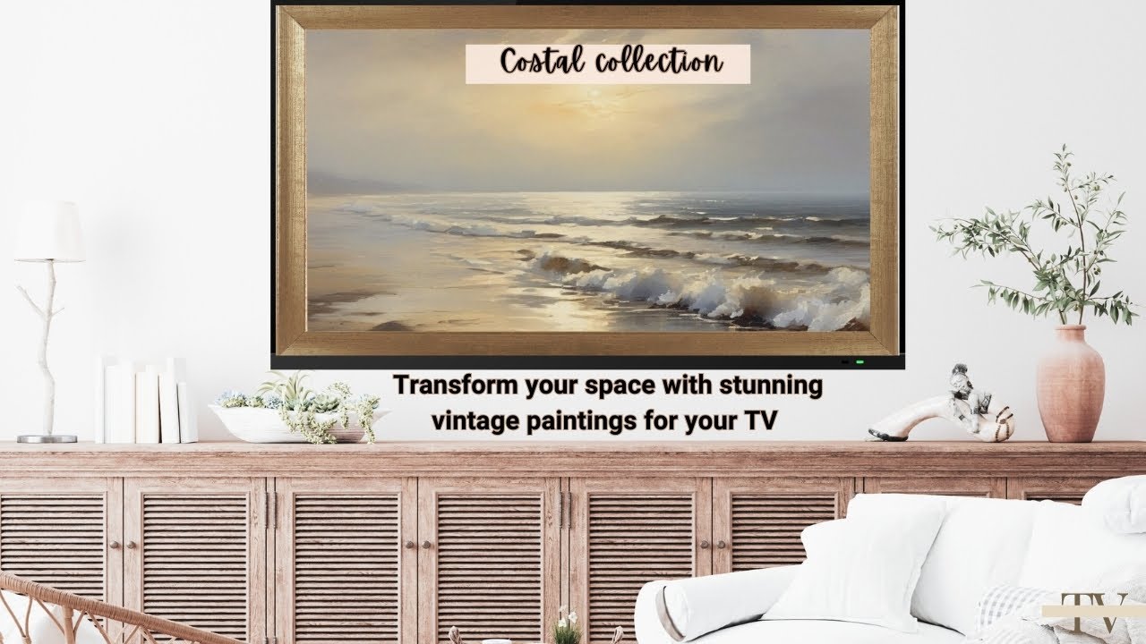 Transform Your TV Into A Sunny Beach Art TV Screensaver