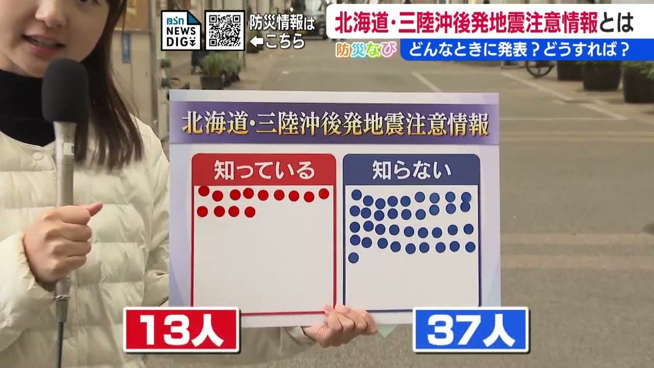 知っていますか？『北海道・三陸沖後発地震注意情報』