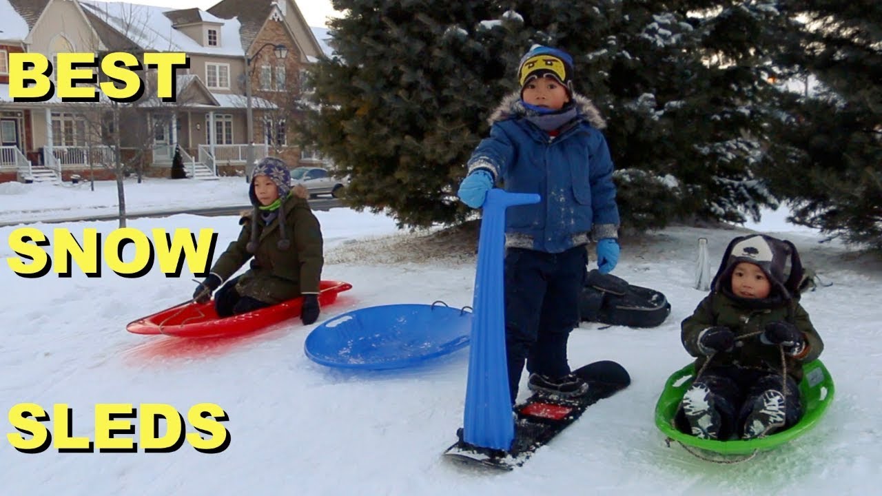 Top Best Snow Sleds for Kids | Product Review | Tobogganing Fun Family Time | LRH & Toys