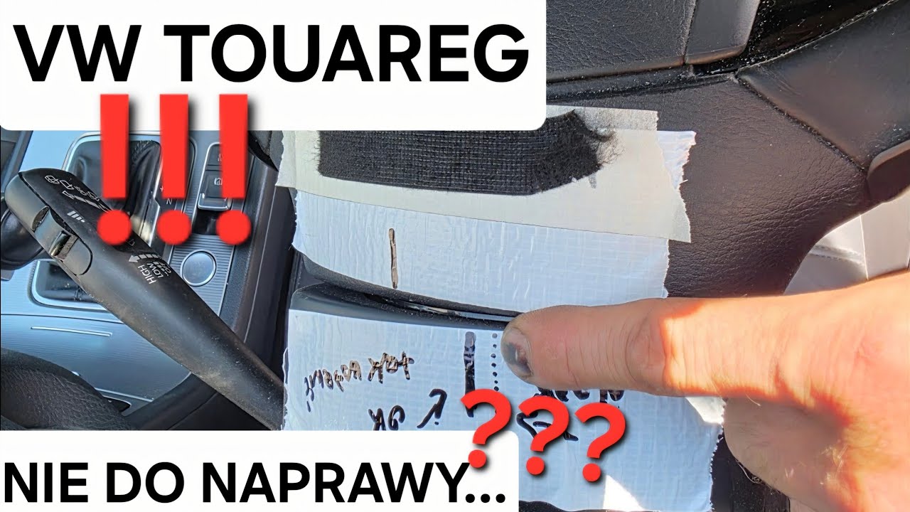 JAK PAN NIE DA RADY TO SPRZEDAM TO AUTO !! VW TOUAREG SCIĄGA W PRAWO...