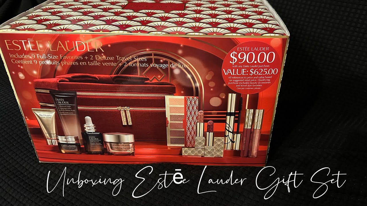 Unboxing Estēe Lauder Gift Set 🎁✨ #esteelauder #asmrunboxing #beauty #skincare