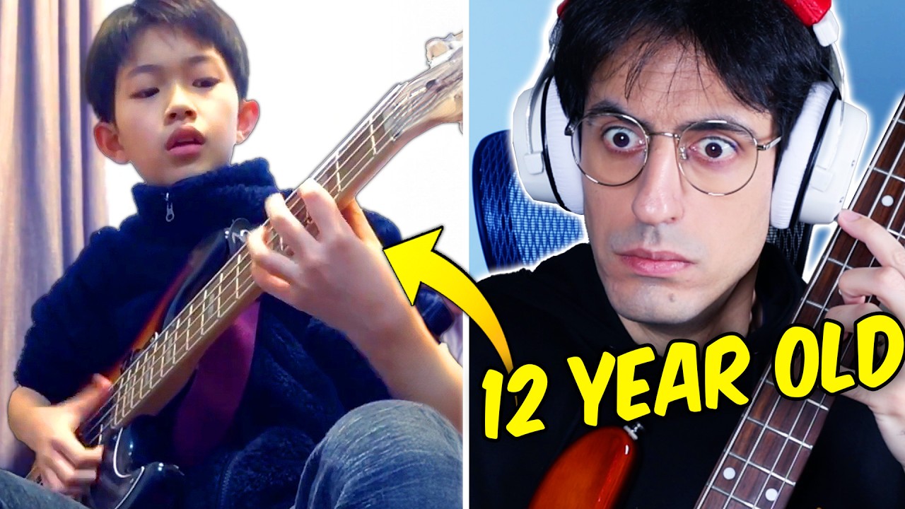 Когда 12-летний подросток играет на бас-гитаре лучше тебя