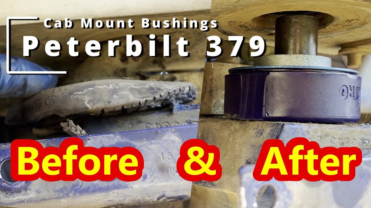 Replacing Cab Mount Bushings on Peterbilt 379 Semi Truck - Atro KT75-61257