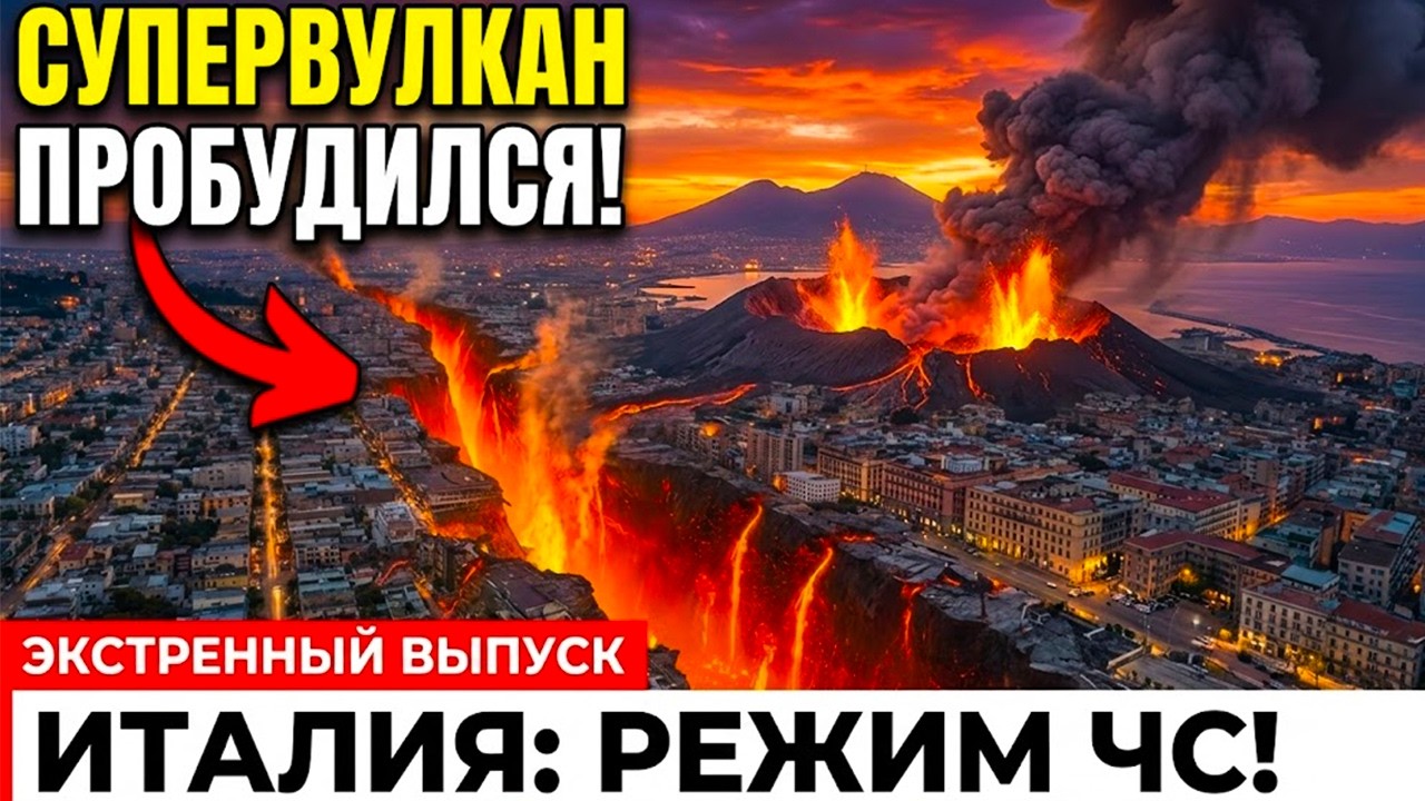 СРОЧНО: учёные обнаружили КОРИДОР к Везувию - 3,5 млн человек между двумя вулканами