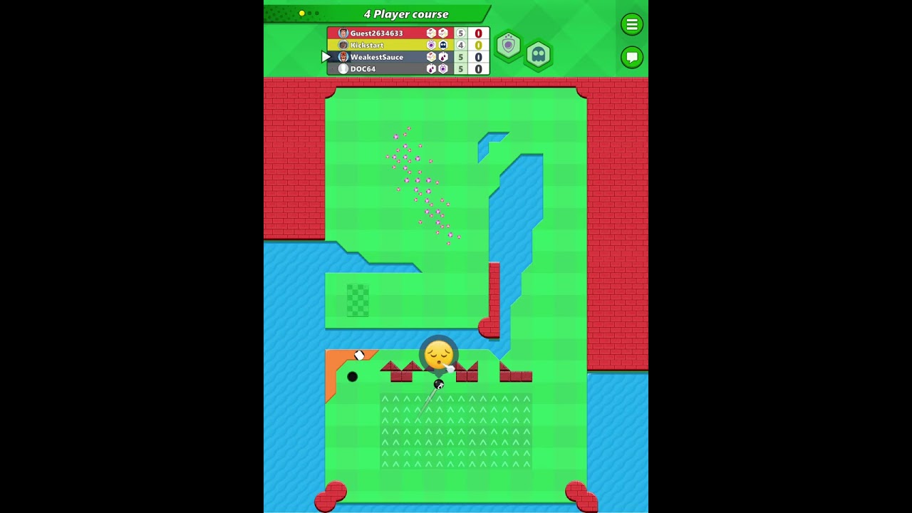 Microgolf Masters: 4 player course