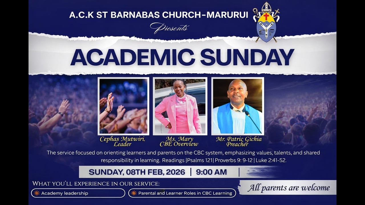 EDUCATION SUNDAY🎓📖🖊  | A.C.K ST. BARNABAS PARISH , MARURUI. | 8TH FEBRUARY  2026.