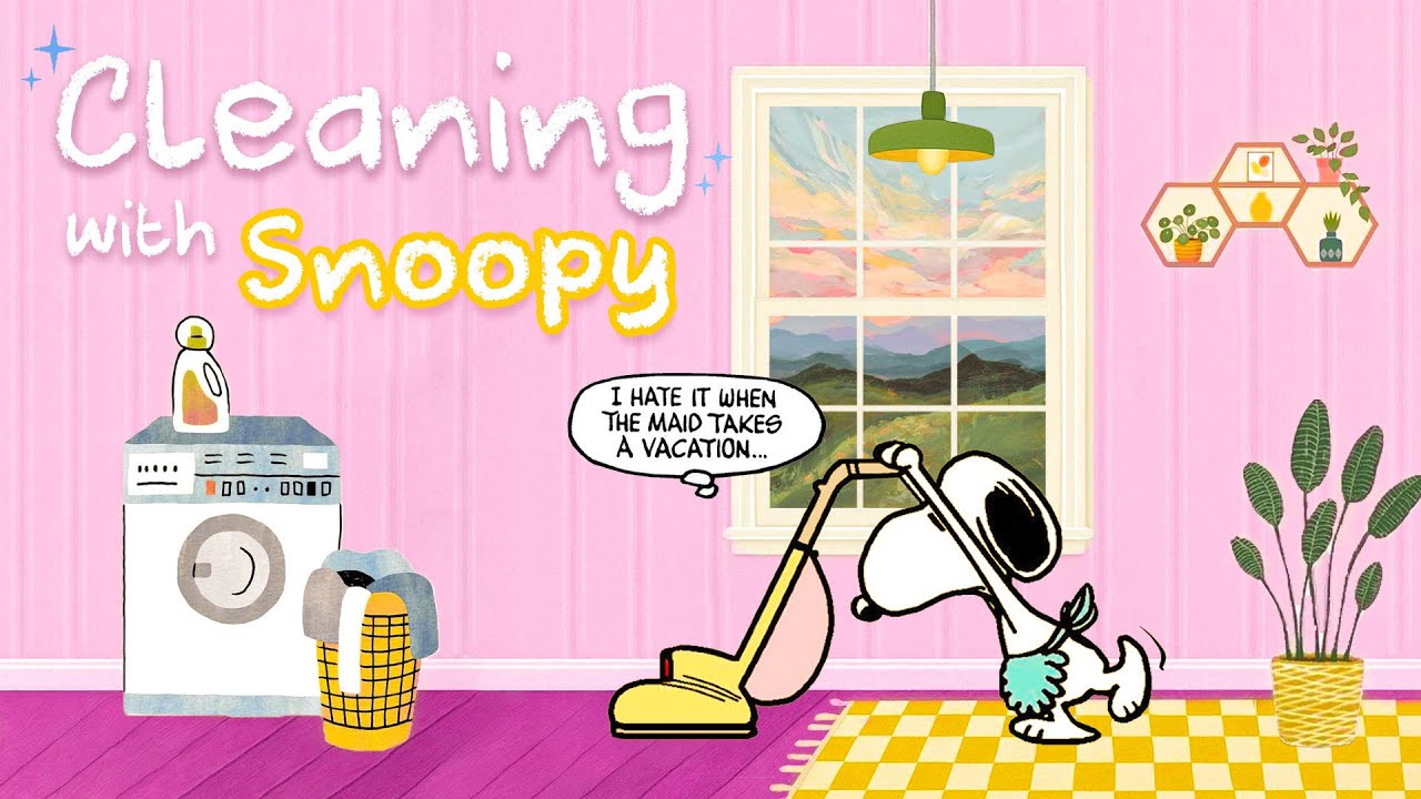 Snoopy Jazz Playlist for Cleaning Day 🎧 Happy Cleaning Playlist