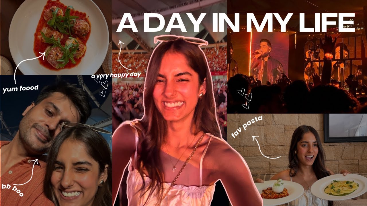 day in my life// lunch w lots of yummies, attending karan aujla’s concert for the first time
