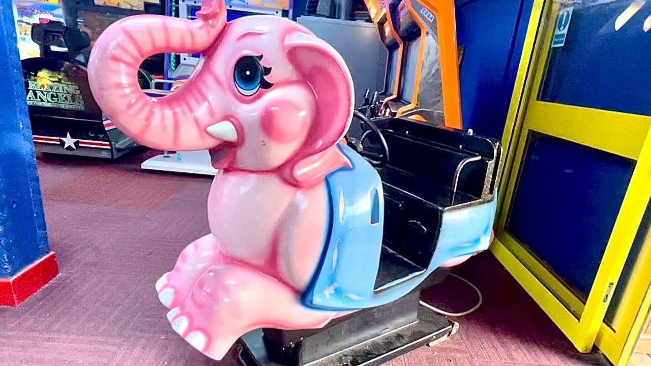 Whittaker Brothers Jumbo Elephant Coin Operated Kiddie Ride