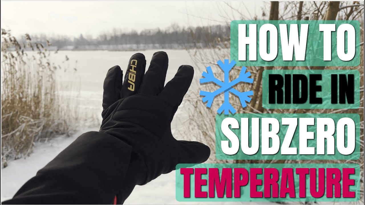 How To Ride In Freezing Winter Tips & Tricks With The Chiba Classic Gloves