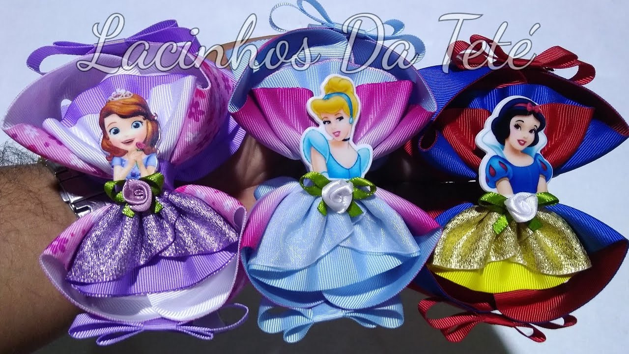 Laço Amorel Princesas. Bora Produzir 😍🎀
