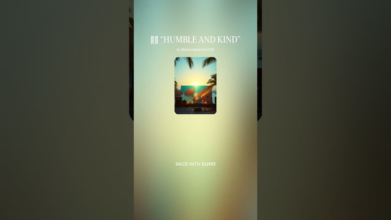 🌴🔥 “HUMBLE AND KIND”