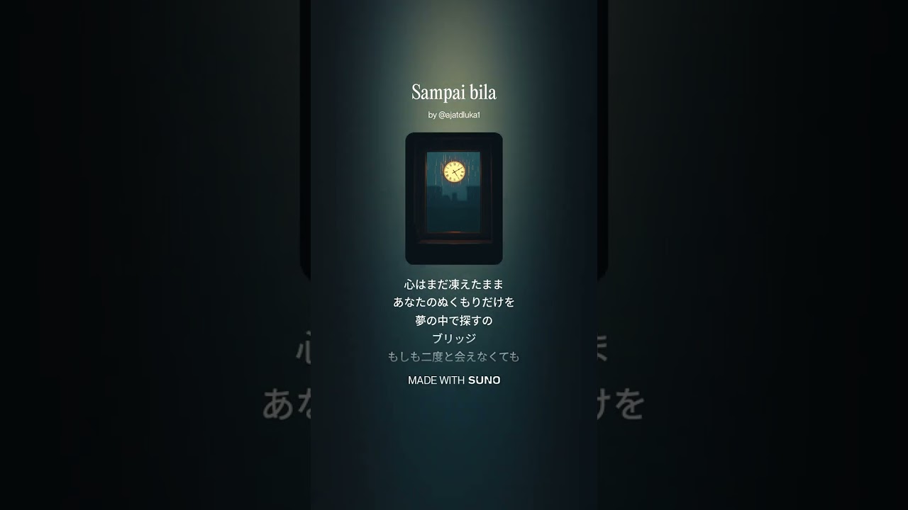 Sampai bila - lela versi japanese cover by ajat dluka #cover #ai #lela #sampaibila #jpop #japanese