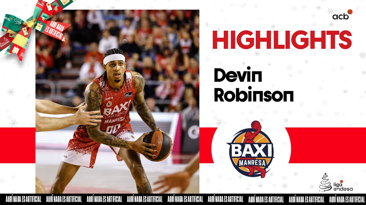 DEVIN ROBINSON acerca a BAXI Manresa a la Copa con su espectáculo | Liga Endesa 2023-24