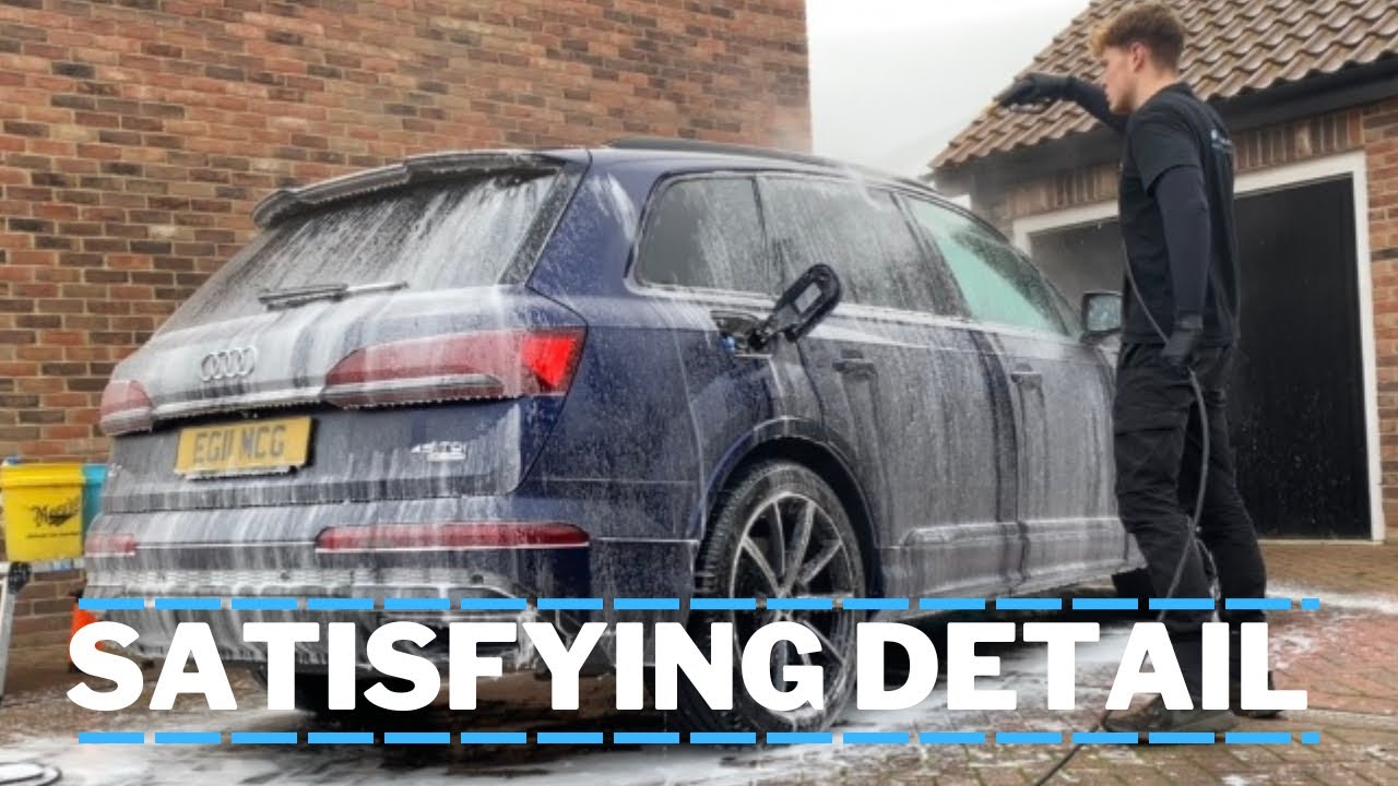 Audi Q7 wash and Detail - Satisfying Detail