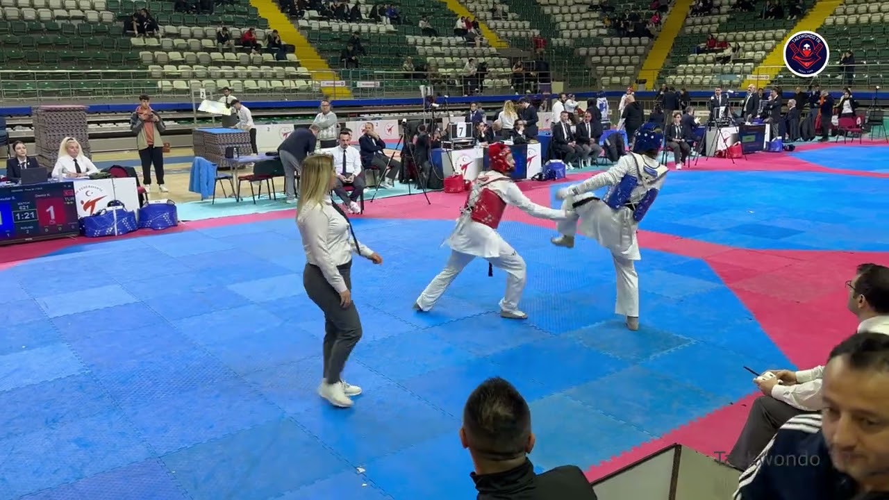 Sude Yaren Uzunçavdar 🔵 Kardelen Demir 🔴 73 kg Final Female 2024 Büyükler Türkiye Taekwondo #muğla